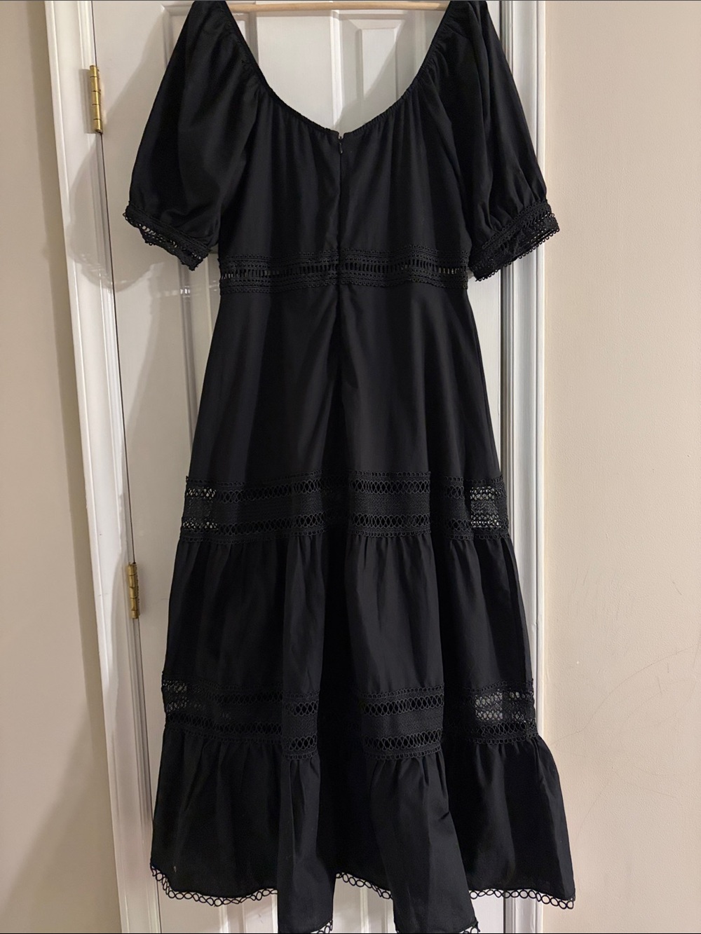 Peixoto Isabella Black Tiered V-Neck Maxi Dress - Picture 6 of 9